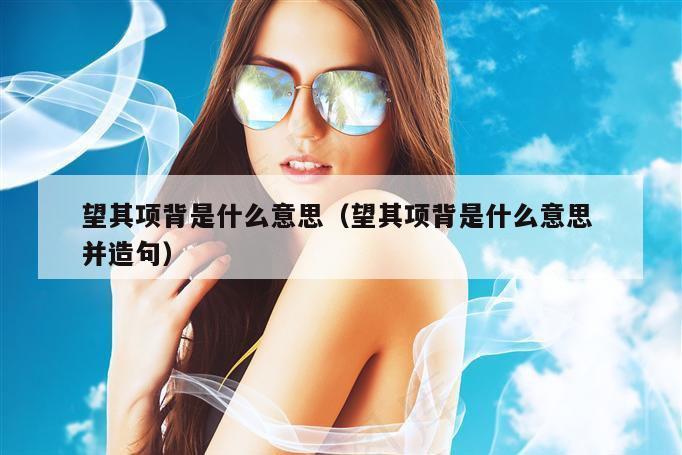 望其项背是什么意思（望其项背是什么意思 并造句）